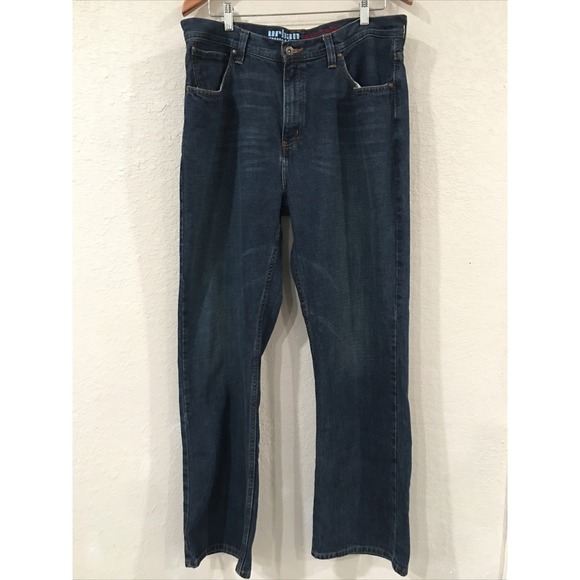 Urban Pipeline Men 36x32 Jeans Blue Dark Washed Relaxed Straight Leg 100% Cotton - Picture 1 of 14